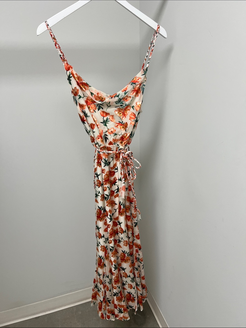 Alice and Olivia Floral Silk-Blend Maxi Dress